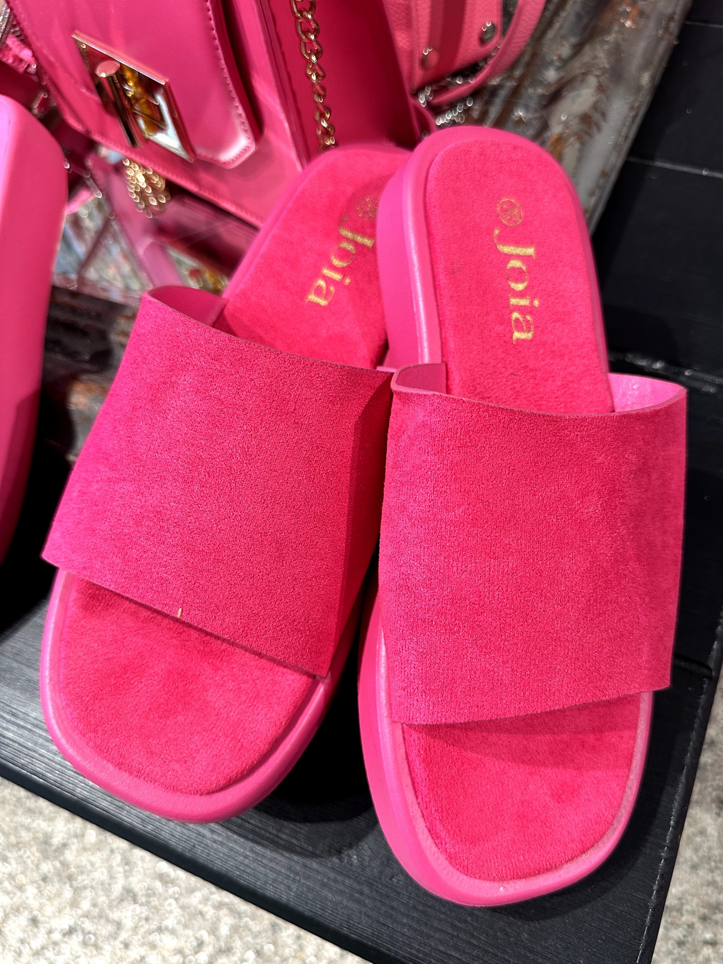 Manilia - Slippers med bred hæl